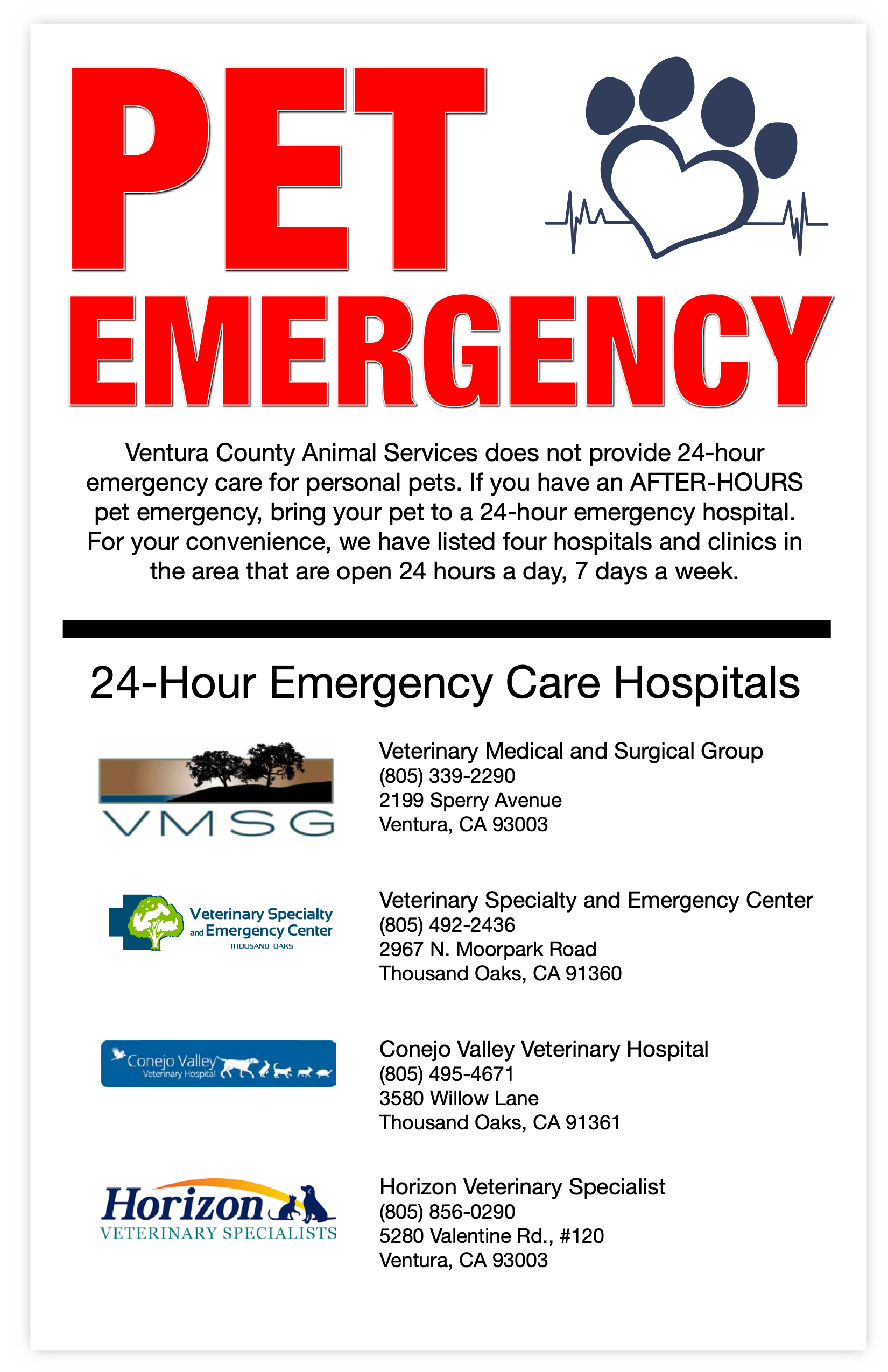 emergency 24 hour animal hospital near me