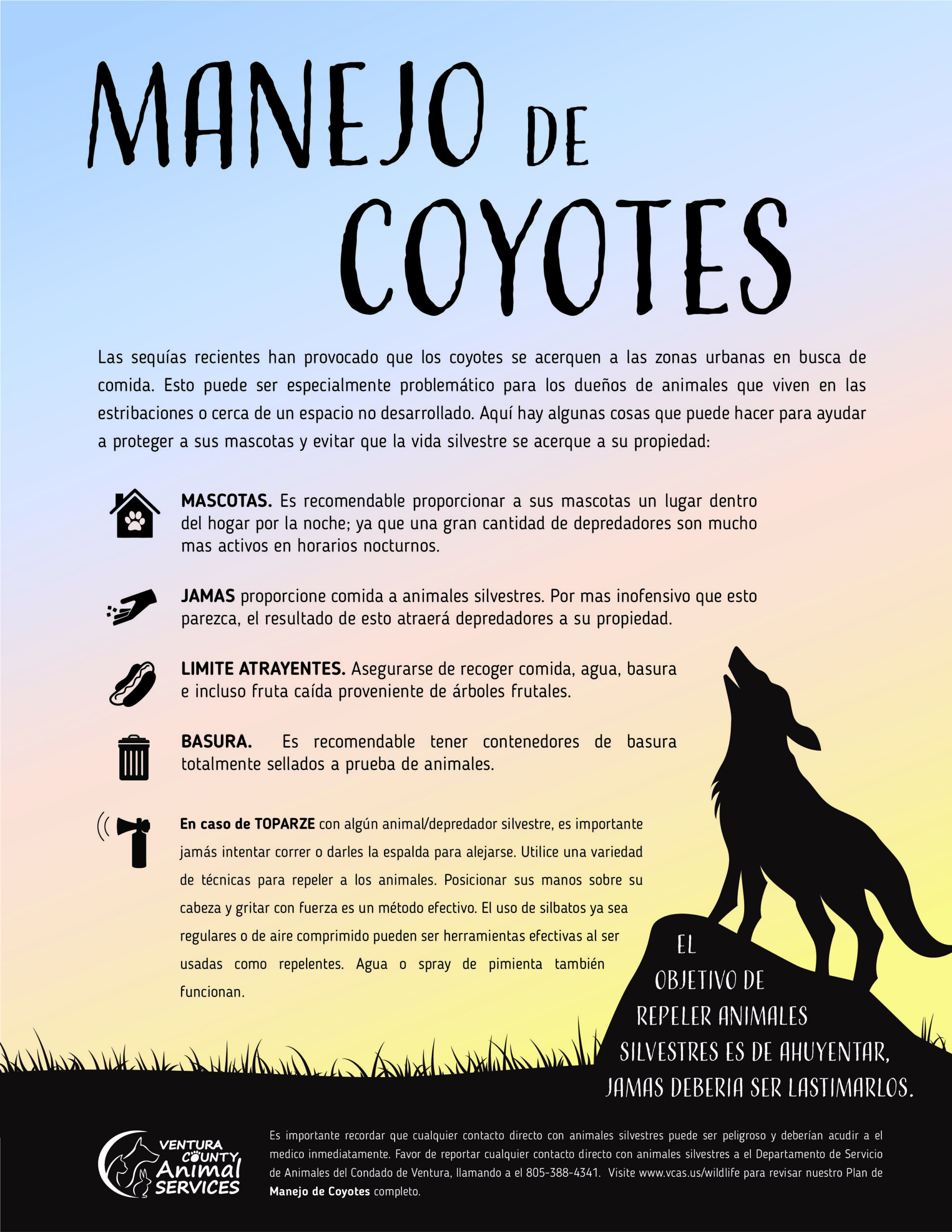 Manejo de Coyotes